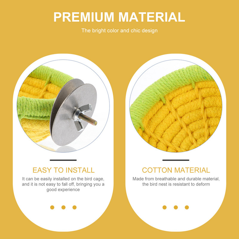 Cușcă pentru păsări pentru păsări Cuști Cuști Mana cuibărată Papagal adormit Accesorii țesute Cockatiel Crescere colibri