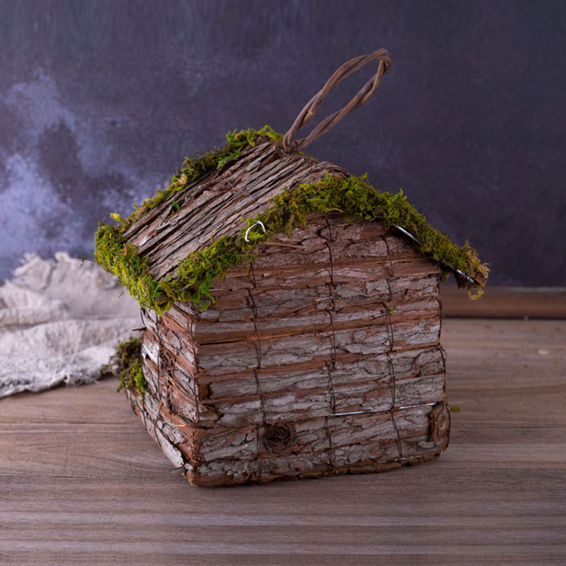 Adăpost pentru păsări Case pentru păsări Grădină în aer liber Artizanat decorativ din lemn Casă pentru păsări Căsuțe pentru păsări în aer liber Decorare în aer liber