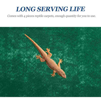4 τμχ Ερπετό χαλί Snake Gecko Lizard Habitat Υπόστρωμα Μοκέτας Προμήθειες Κλινοσκεπάσματα