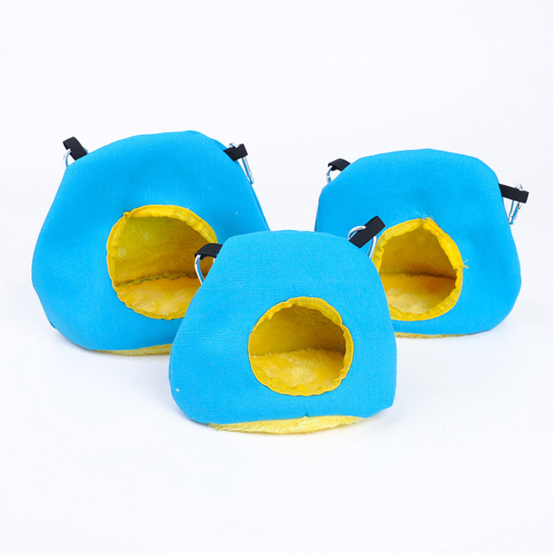 Hamac Pasăre Cușcă pentru pat agățat Hamster de pluș Papagal Iarnă Peșteră de dormit cald Pisică Chincilla Arici Pisicuță Casa Guineea