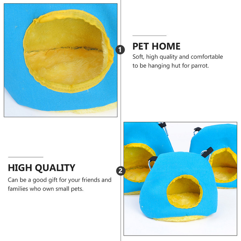 Hamac Pasăre Cușcă pentru pat agățat Hamster de pluș Papagal Iarnă Peșteră de dormit cald Pisică Chincilla Arici Pisicuță Casa Guineea