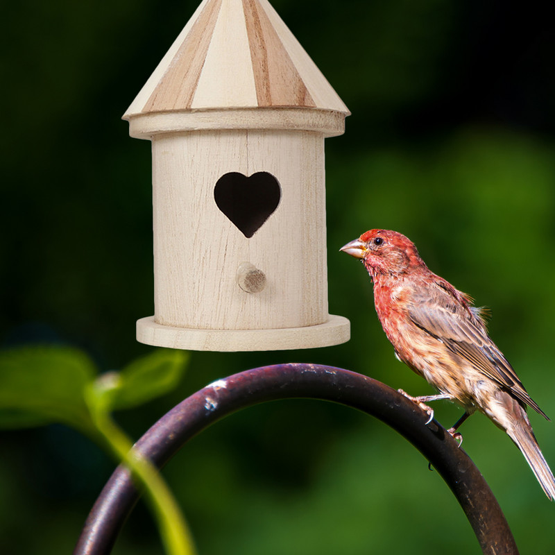Lindude toitjamaja Puidust puidust torukast aedlinnud lemmikloomad linnumajad isetegemisel rippuvad vindid söötmine pesitsemine sinilind õues kodukaunistus
