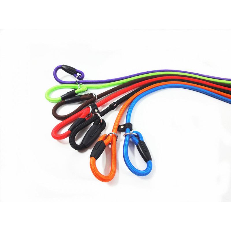 Λουρί εκπαίδευσης σκύλων Slip Pet Dog Nylon Rope Lead Strap Ρυθμιζόμενο κολάρο έλξης για S\M\L\XL