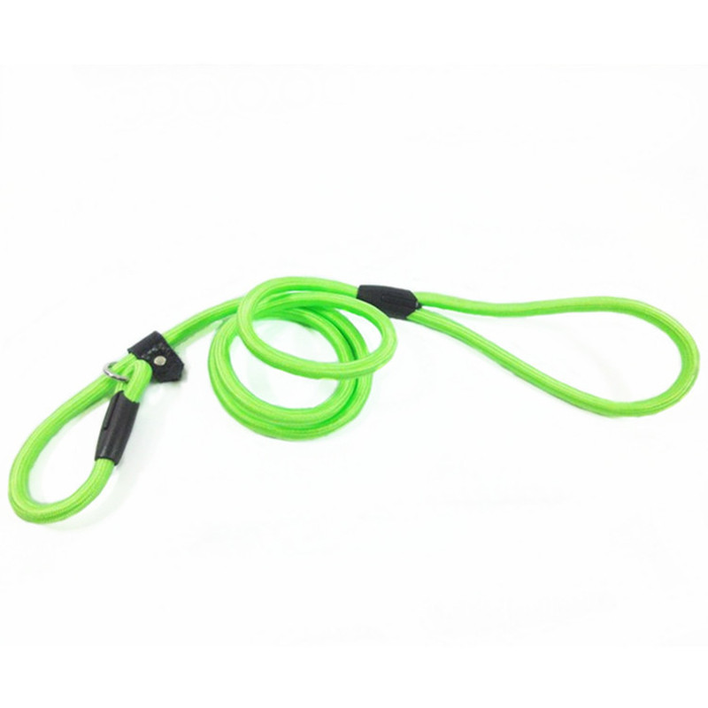 Λουρί εκπαίδευσης σκύλων Slip Pet Dog Nylon Rope Lead Strap Ρυθμιζόμενο κολάρο έλξης για S\M\L\XL