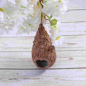 Case de cuib de păsări Păsări agățate de paie în exterior Rechizite pentru păsări colibri țesute manual Biban țesut în aer liber Căsuțe de păsări pentru papagali