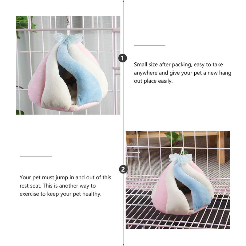 Kavez za ležaljke Hrčak Gvineja Kućni ljubimac Činčila Viseća kućica Stanište za životinje Dječji krevetić Pribor od maboganija Kolibe Životinje za spavanje