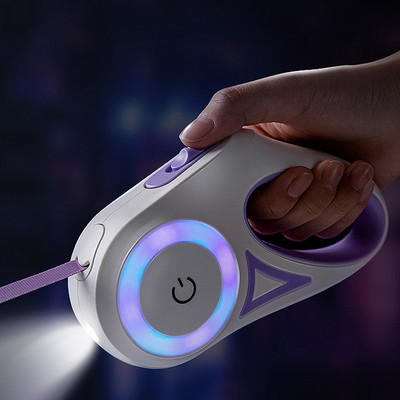 Streamer Led Lights Koerte jalutusrihm Automaatselt pikendatav nailonist jalutusrihm Premium vastupidavad lemmikloomade jalutusrihmad Veoköis lemmikloomatooted