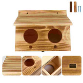 Cutie păsări de casă cuibărit reproducere cutii de calopsite din lemn pentru hamster rândunică rață vrabie pasăre albastră peruș bufniță bricolaj papagal cușcă