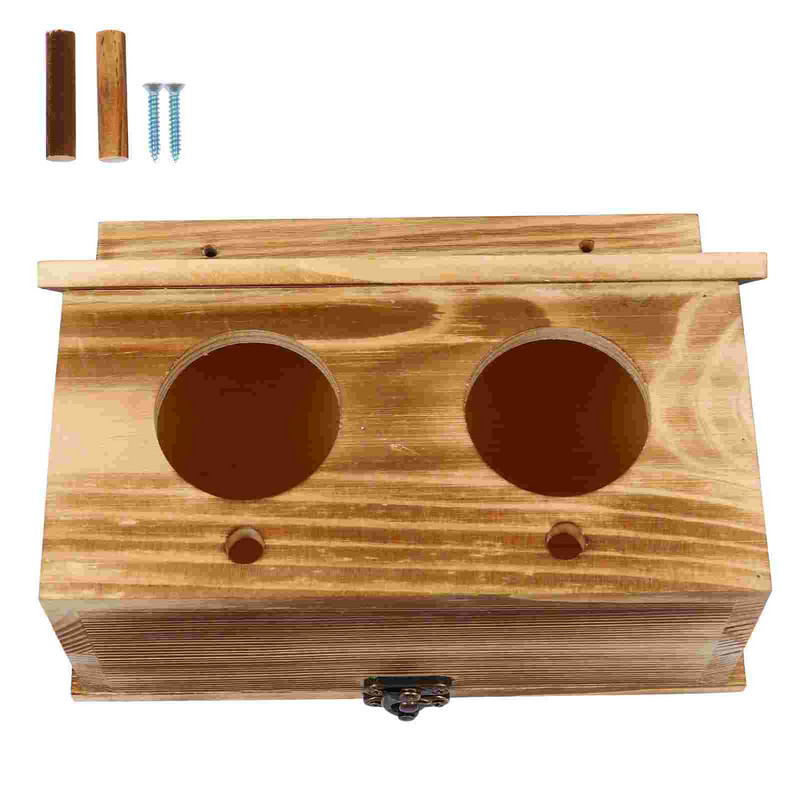 Cutie păsări de casă cuibărit reproducere cutii de calopsite din lemn pentru hamster rândunică rață vrabie pasăre albastră peruș bufniță bricolaj papagal cușcă