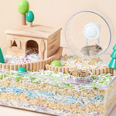 Bez putekļiem 450 g kāmja absorbējošs papīrs, granulas, labiekārtotas pakaiši Zelta lāča būris Papīra lūžņi Kāmja apakšas materiāls