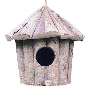 Σπίτι κολιμπρί Φυσικό ξύλινο σπίτι κολιμπρί για εξωτερικά κρεμαστά σπίτια πουλιών για παράθυρο κήπου Υπαίθριο σπίτι