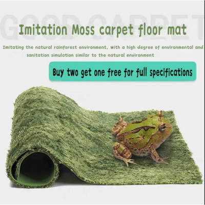 HiCoDo Материал за възглавница за рогата жаба Консумативи за влечуги Озеленяване Мъх Килим Костенурка Домашни любимци Дъждовна гора Овлажняваща кал