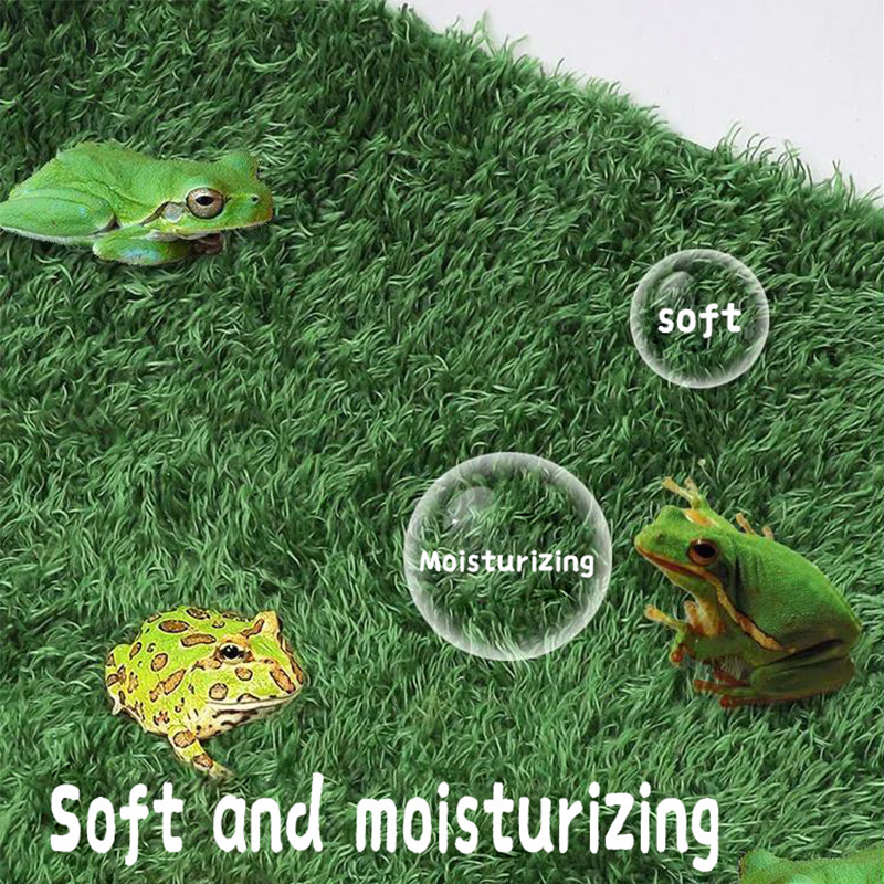 HiCoDo Material de pernă pentru broaște cu coarne Material pentru reptile Amenajări peisagistice Covor de mușchi Broasca testoasă pentru animale de companie Noroi hidratant din pădure tropicală