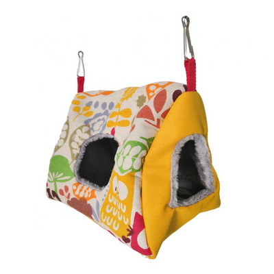 Topli mekani viseći kućni ljubimac ptica papiga prugasta cvjetna kućica krevet za spavanje špiljska gnijezda