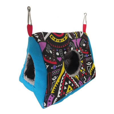 Topli mekani viseći kućni ljubimac ptica papiga prugasta cvjetna kućica krevet za spavanje špiljska gnijezda