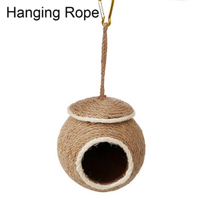 Mali kućni ljubimac Papiga Hrčak Kokosova ljuska Kuća Gnijezdo Viseća ljuljačka Viseća mreža Igračka za žvakanje Ljubimac Papiga Ptice Kuća vjeverica Igračka za kavez