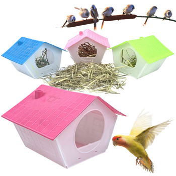 PetCloud Διακόσμηση κλουβιού πουλιών Πλαστική Φωλιά Πουλιών Παπαγάλος Κλουβί Κουτί Πουλιά Σπιτάκι Παπαγάλου Κρεβατοκάμαρας Διακοσμητικά Προμήθειες για Πορότες
