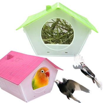PetCloud Διακόσμηση κλουβιού πουλιών Πλαστική Φωλιά Πουλιών Παπαγάλος Κλουβί Κουτί Πουλιά Σπιτάκι Παπαγάλου Κρεβατοκάμαρας Διακοσμητικά Προμήθειες για Πορότες