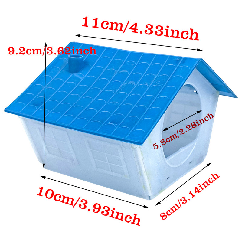 PetCloud Διακόσμηση κλουβιού πουλιών Πλαστική Φωλιά Πουλιών Παπαγάλος Κλουβί Κουτί Πουλιά Σπιτάκι Παπαγάλου Κρεβατοκάμαρας Διακοσμητικά Προμήθειες για Πορότες