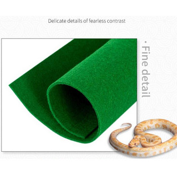 80x40cm Влечуги Подплата за килими Змии Гущери Терариум Голям мек под на клетка Зелен материал овлажняваща долна подложка