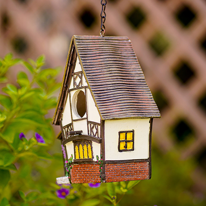 Σπίτια πουλιών για εξωτερικό χώρο Καλοφτιαγμένο Garden Bird House Decor Bird Decoration Outdoor Garden for Outside Bluebirds Tits