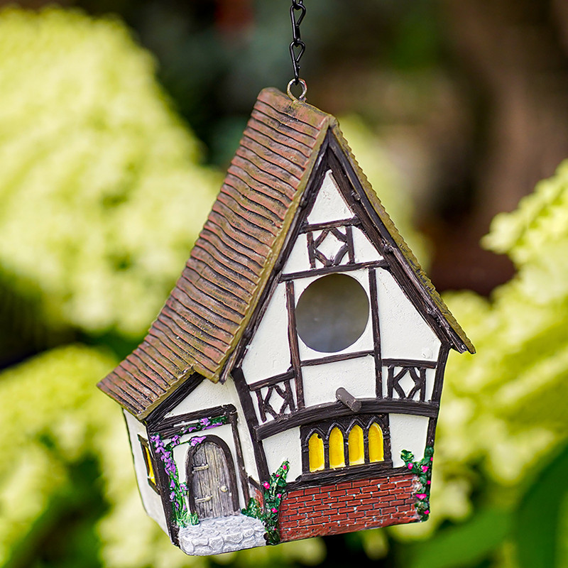 Σπίτια πουλιών για εξωτερικό χώρο Καλοφτιαγμένο Garden Bird House Decor Bird Decoration Outdoor Garden for Outside Bluebirds Tits