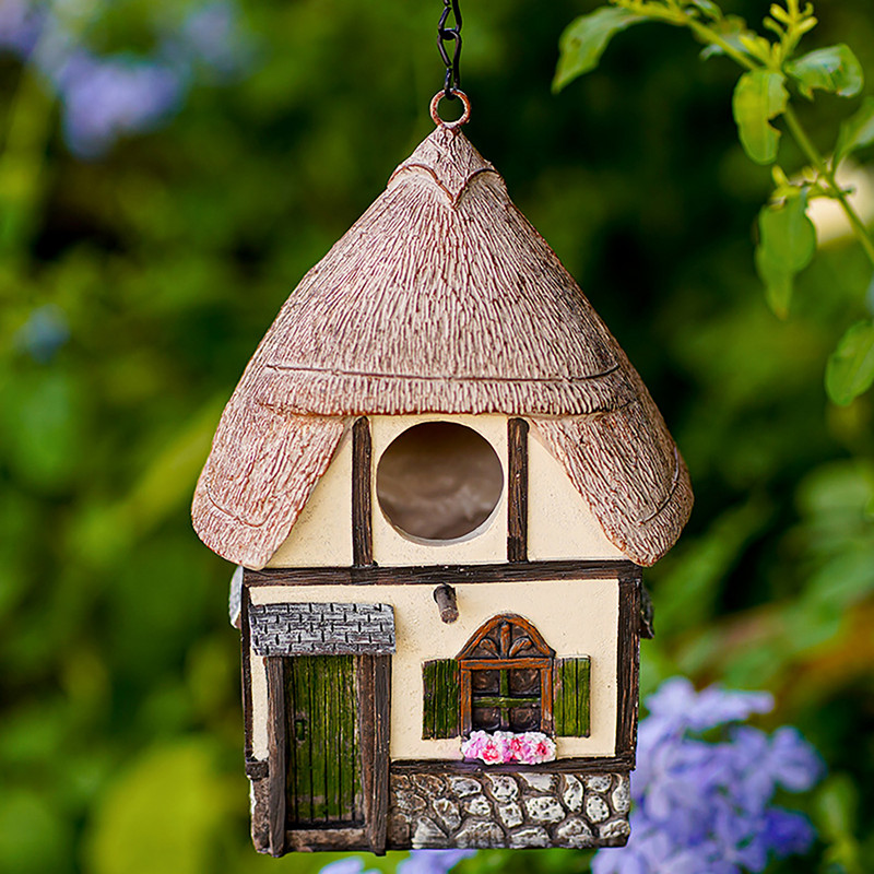 Σπίτια πουλιών για εξωτερικό χώρο Καλοφτιαγμένο Garden Bird House Decor Bird Decoration Outdoor Garden for Outside Bluebirds Tits