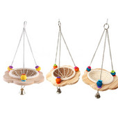 Frânghie de cânepă Cuibul de reproducere a păsărilor Casă agățată Cușcă pentru papagali Pat pentru incubație Cutii pentru cuiburi de păsări țesătură manuală Decor pentru grădină de acasă