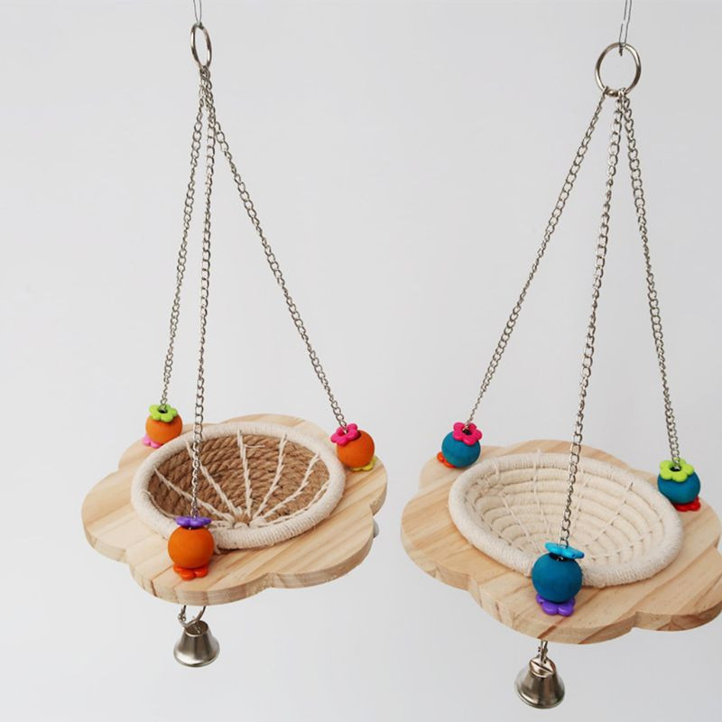 Frânghie de cânepă Cuibul de reproducere a păsărilor Casă agățată Cușcă pentru papagali Pat pentru incubație Cutii pentru cuiburi de păsări țesătură manuală Decor pentru grădină de acasă