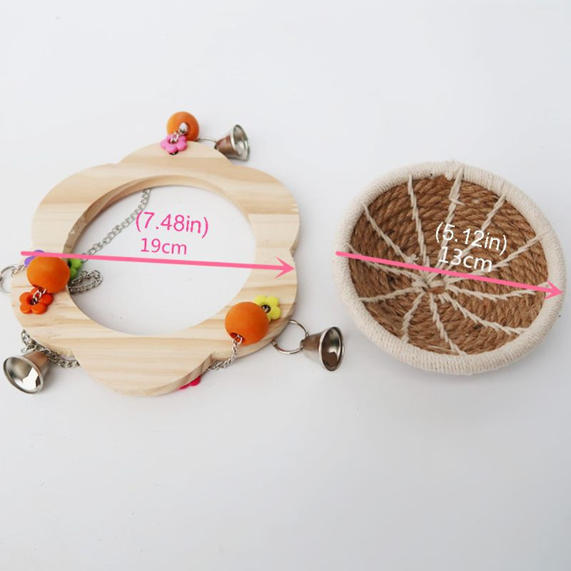 Frânghie de cânepă Cuibul de reproducere a păsărilor Casă agățată Cușcă pentru papagali Pat pentru incubație Cutii pentru cuiburi de păsări țesătură manuală Decor pentru grădină de acasă