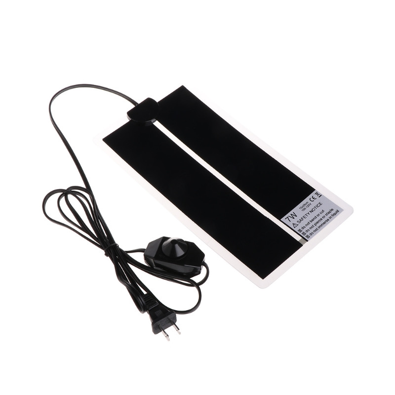 Temperatură reglabilă pentru încălzire pentru animale de companie Covoraș de pat pentru amfibieni 100-120V Priză SUA pentru acvariu