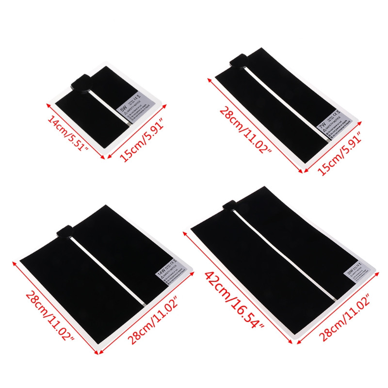 Temperatură reglabilă pentru încălzire pentru animale de companie Covoraș de pat pentru amfibieni 100-120V Priză SUA pentru acvariu