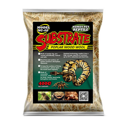 400 g papeles koka vilnas kukaiņu kastīte mājdzīvnieku spilvena materiāls rāpuļu paklāja materiāls apakšā