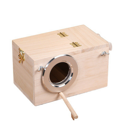 Naujas medinis paukščių namas lizdas Paukščių veisimo dėžė Paukščių papūgų veisimas Dekoratyviniai narvai Naminių gyvūnėlių priedai Namų balkonų apdaila