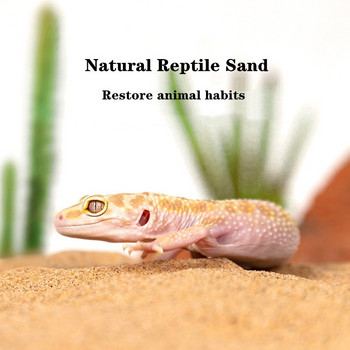 1800 g Reptile Desert Sand Φυσικό μείγμα υποστρώματος άμμου Premium Κλινοσκεπάσματα Terrarium