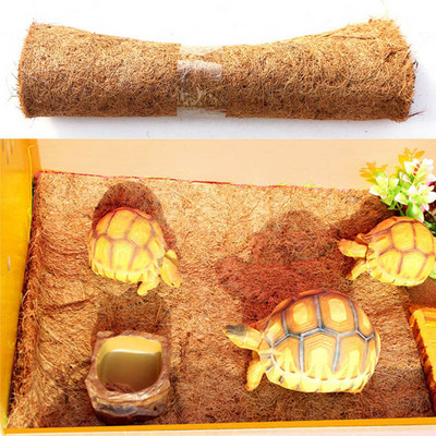 Μοκέτα κρεβατιού για ερπετά κατοικίδια Ενυδρείο Χελώνα Χελώνα Σαύρα Ερπετά που αναρριχούνται από καρύδα με φοίνικες KIMA88