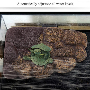 Декорации за аквариум Плаващ остров Влечуги Аквариум с костенурки Плаващ остров Аквариум Водна магнитна платформа за греене