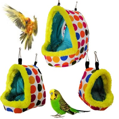 Warm Bird Nest Parrot Bird House Αιώρα Κλουβί πουλιών Parakeet Budgie Hut Σκηνή Κρεβάτι κρεμαστό Cave Pet Pet κλουβί για χάμστερ