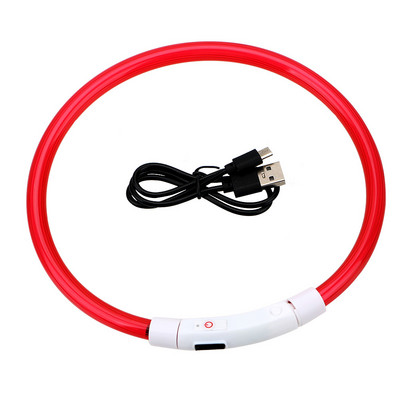 Led USB ogrlica za pse Noćna svjetleća ogrlica za pse Led noćna sigurnosna bljeskalica Ogrlica za sprječavanje gubitka pasa Dodaci za kućne ljubimce