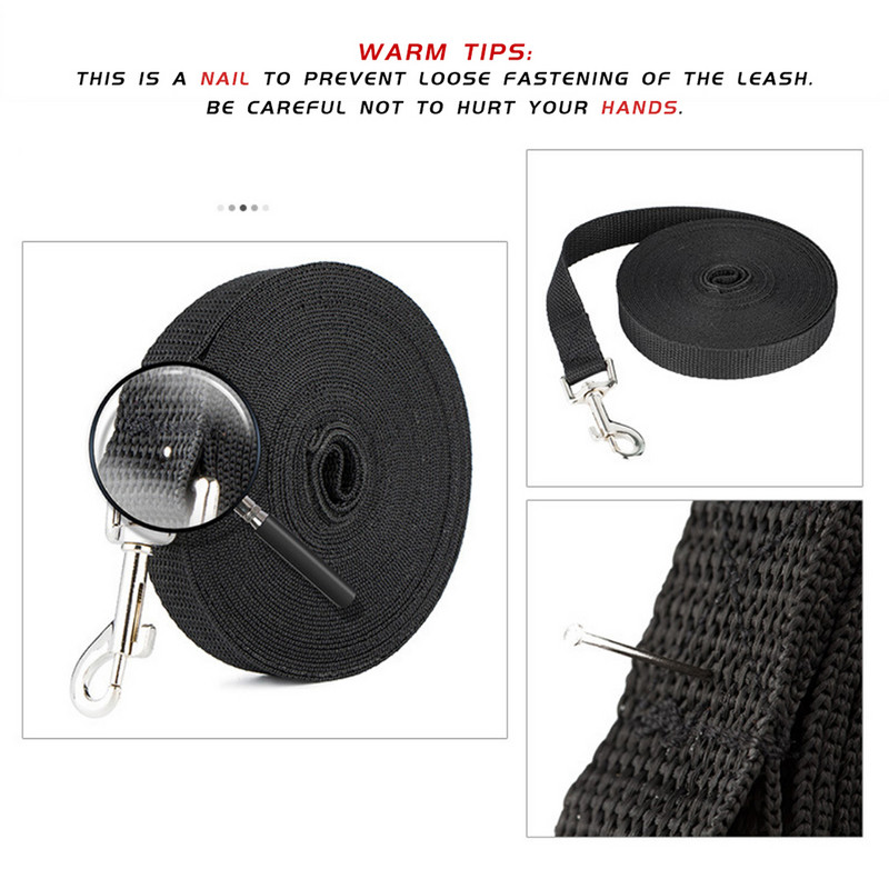 1,2 м-10 м по-дълги каишки за домашни любимци Въже Обучение на открито Бягащи каишки за кучета Колан PP Кучета Олово за Чихуахуа Продукт за малки и големи кучета
