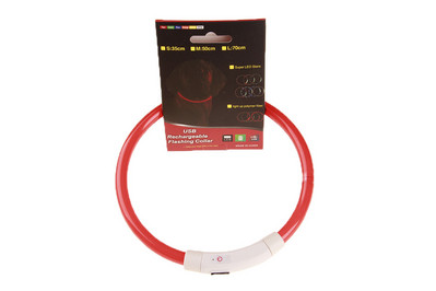 LED Φωτεινό κολάρο κατοικίδιων ζώων USB κολάρο φόρτισης Teddy Anti Lost Collar Αξεσουάρ για σκύλους γάτα
