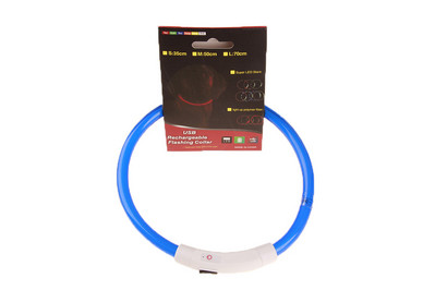 LED Φωτεινό κολάρο κατοικίδιων ζώων USB κολάρο φόρτισης Teddy Anti Lost Collar Αξεσουάρ για σκύλους γάτα