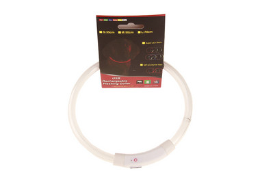 LED Φωτεινό κολάρο κατοικίδιων ζώων USB κολάρο φόρτισης Teddy Anti Lost Collar Αξεσουάρ για σκύλους γάτα