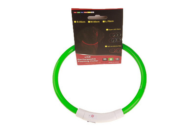 LED Φωτεινό κολάρο κατοικίδιων ζώων USB κολάρο φόρτισης Teddy Anti Lost Collar Αξεσουάρ για σκύλους γάτα