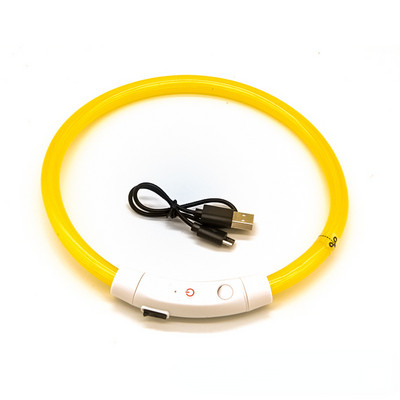 LED Φωτεινό κολάρο κατοικίδιων ζώων USB κολάρο φόρτισης Teddy Anti Lost Collar Αξεσουάρ για σκύλους γάτα