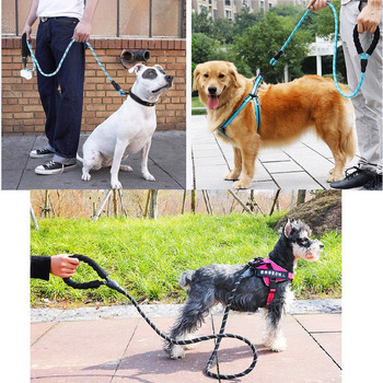 150/200/300cm Δυνατό λουρί σκύλου Λουριά αντανακλαστικού λουριού για μικρό μεσαίο μεγάλο λουρί σκύλου Drag Pull Tow Golden Retriever