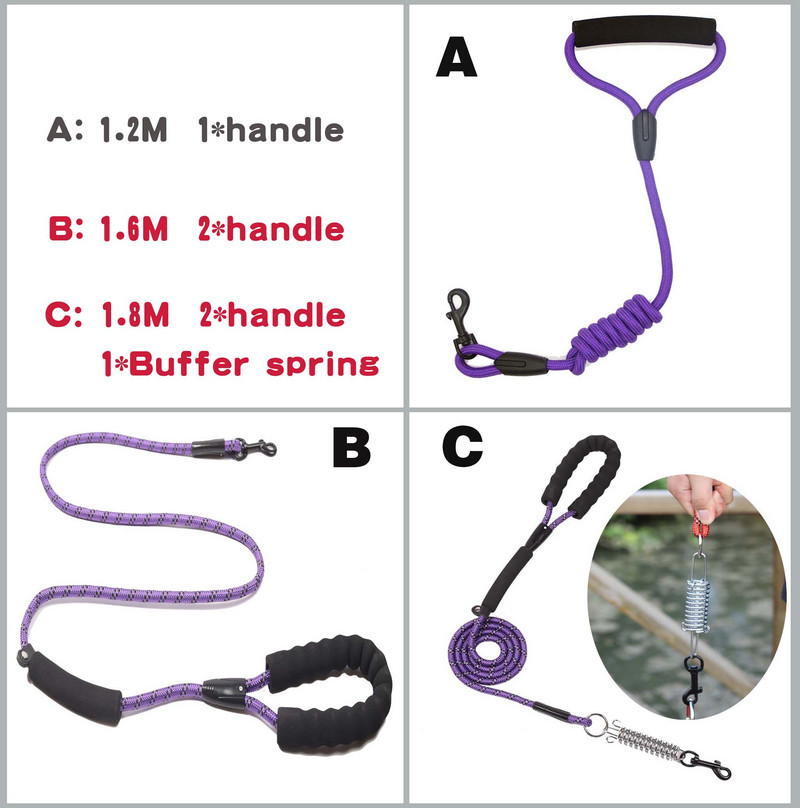 Koerarihm väikestele suurtele koertele Kasside jalutusrihmad Nailonist pliitrossid Lemmiklooma pikad jalutusrihmad Koerte õues jalutamiseks mõeldud rihm