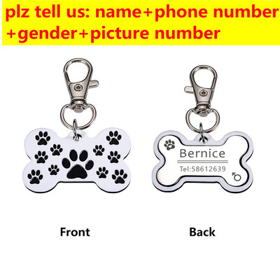 Εξατομικευμένη ετικέτα ταυτότητας σκύλου Πολύχρωμο χαραγμένο όνομα Ετικέτα σκύλου Κολάρο ταυτότητας κατοικίδιων για μενταγιόν κουταβιού γάτα Αξεσουάρ για κατοικίδια Προϊόντα Dropshipping