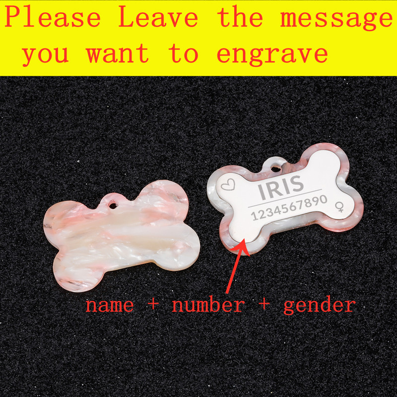 Εξατομικευμένη ετικέτα ταυτότητας σκύλου Πολύχρωμο χαραγμένο όνομα Ετικέτα σκύλου Κολάρο ταυτότητας κατοικίδιων για μενταγιόν κουταβιού γάτα Αξεσουάρ για κατοικίδια Προϊόντα Dropshipping