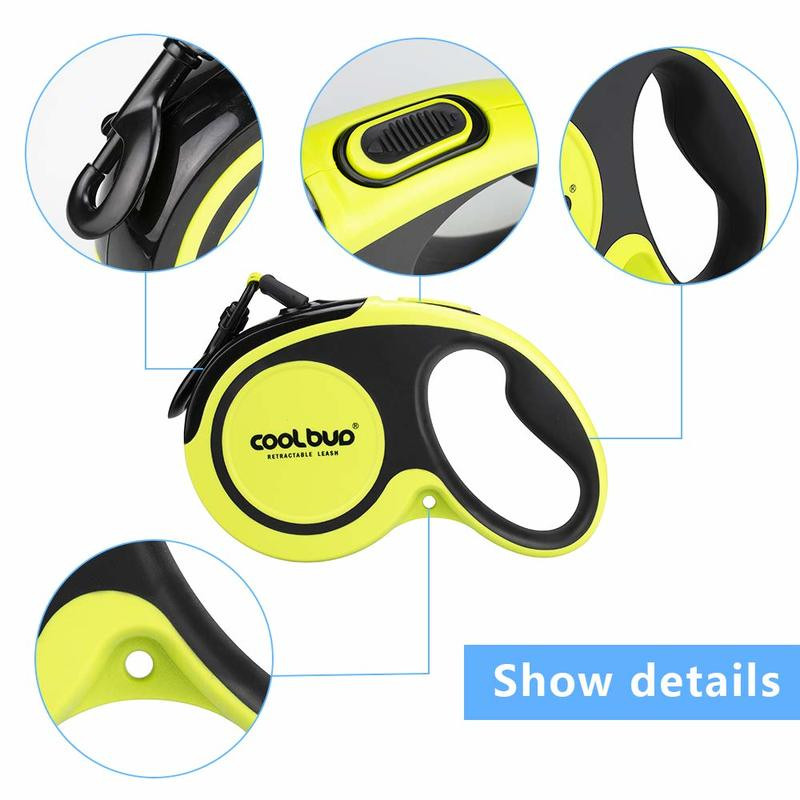 5M lesă durabilă pentru animale de companie, automată retractabilă din nailon, lesă mare pentru câini, extensie de 16 ft, frânghie reflectorizantă, cățeluș, plimbare întunecată, mai sigur pentru câini